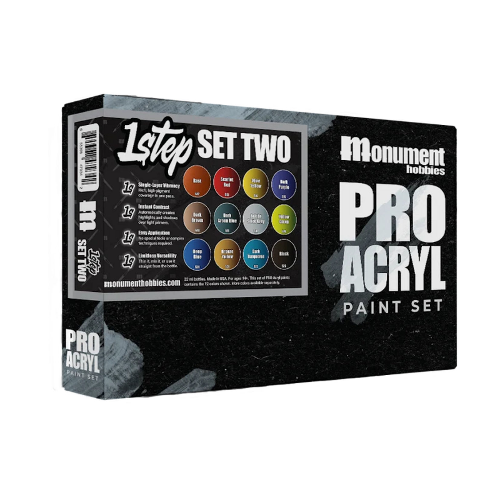 Monument Hobbies Pro Acryl 1-Step Paint Set 2
