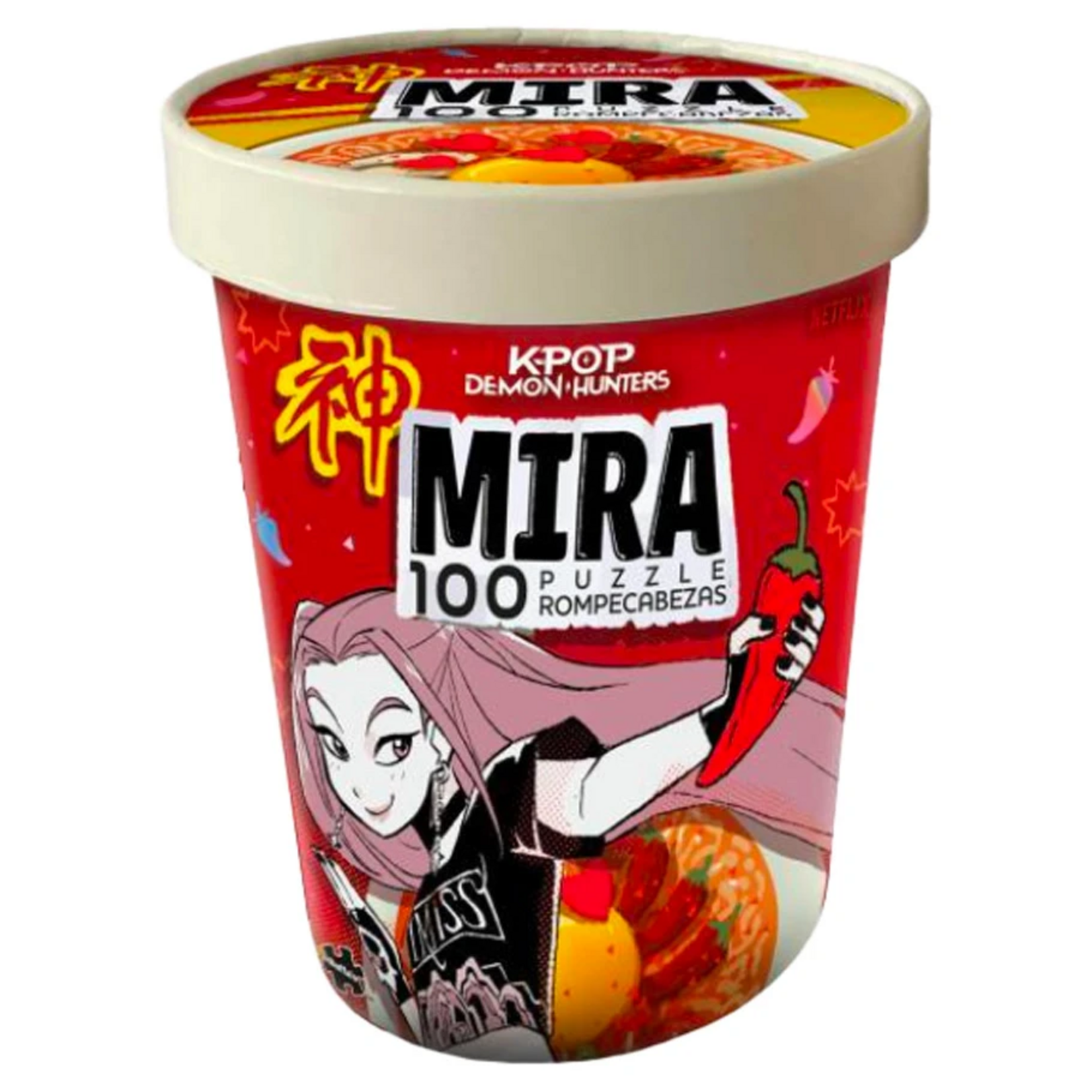 Buffalo Games 100 pc Puzzle K-Pop Demon Hunters Ramen Mira PACK