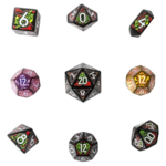 Botch Inc Daggerheart Assassin Polyhedral 9 die set