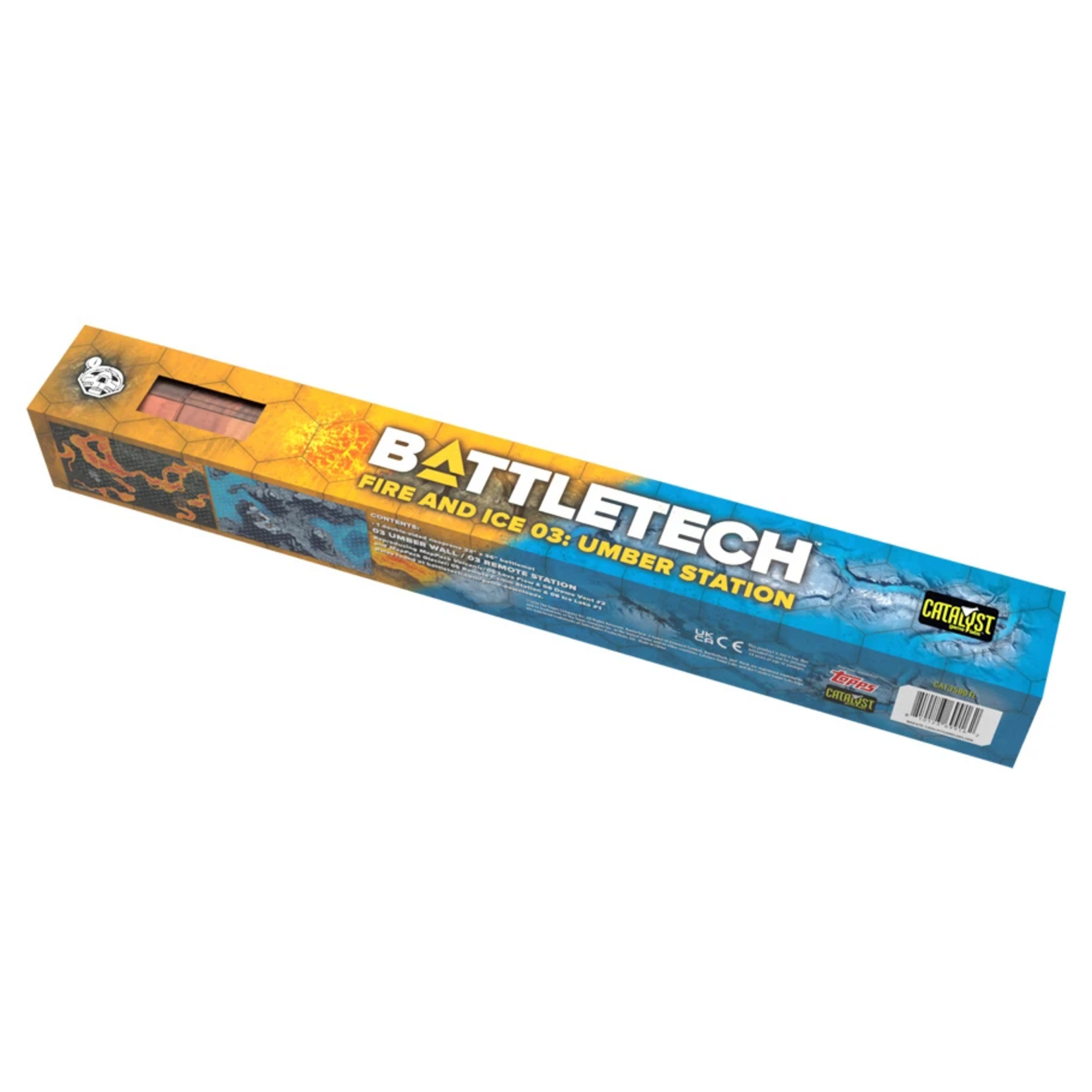 Catalyst Game Labs Battletech Battle Mat Fire and Ice 03 Umber Station