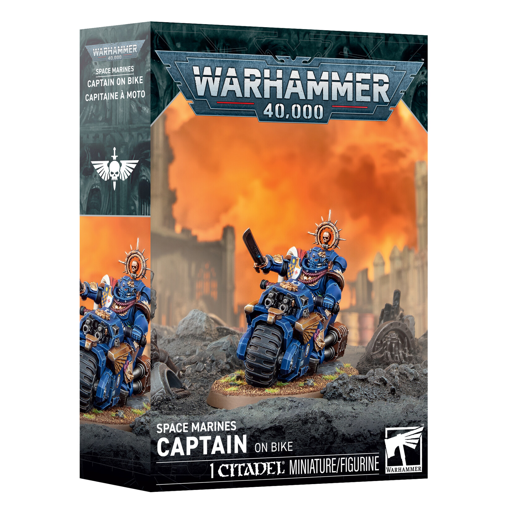 Games Workshop Warhammer 40k Space Marines Captain on Bike