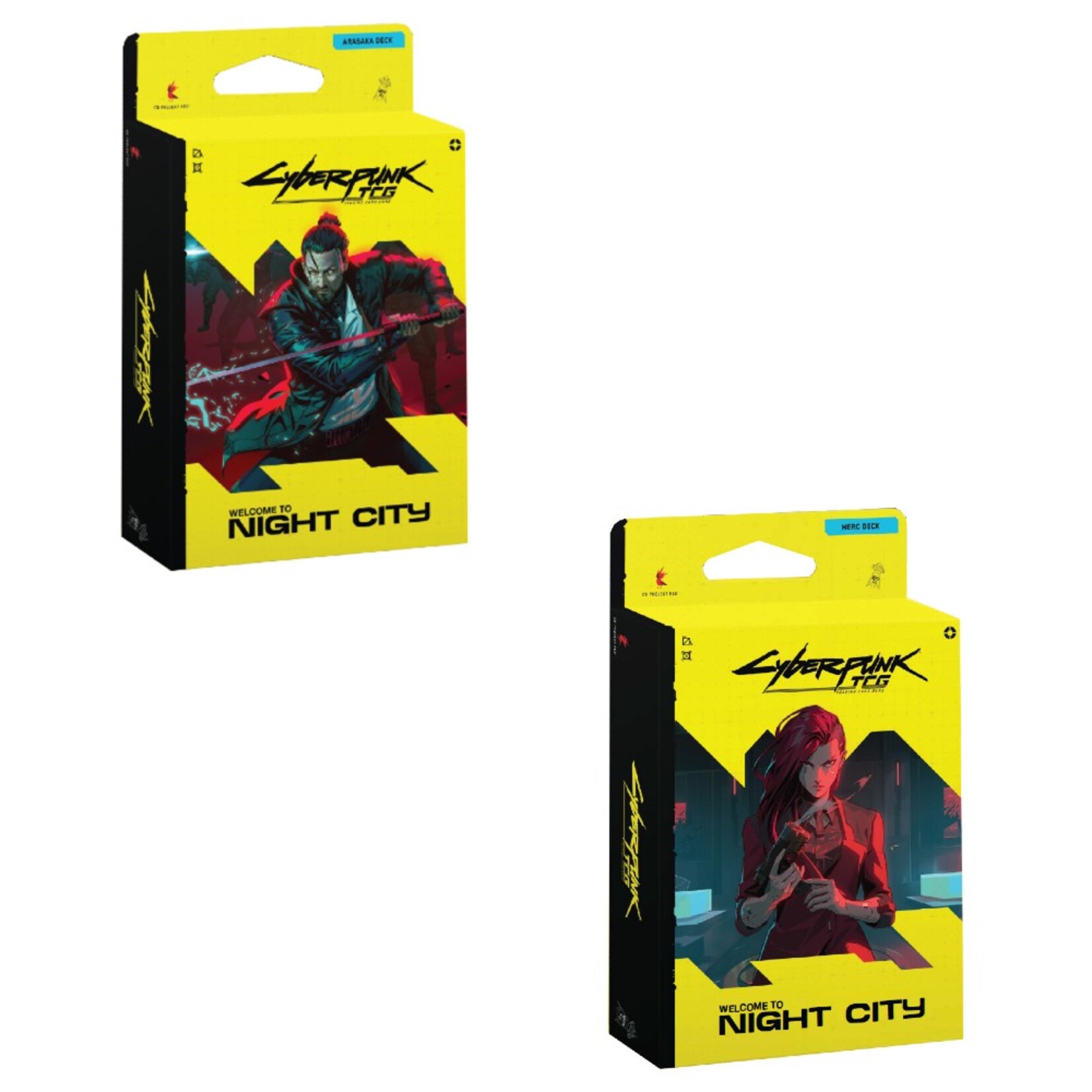 Weird Co Cyberpunk TCG Starter Deck Welcome to Night City Deck Duo Embracing Power The Heist