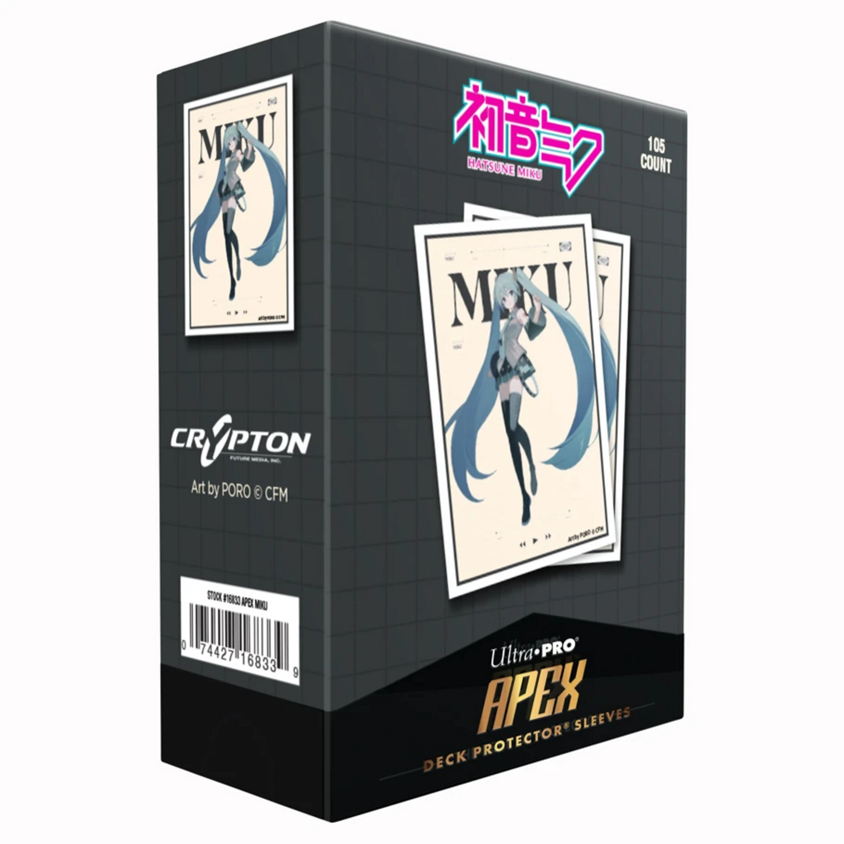 Ultra Pro Ultra Pro Hatsune Miku Retro Soundscapes APEX Sleeves 105 ct
