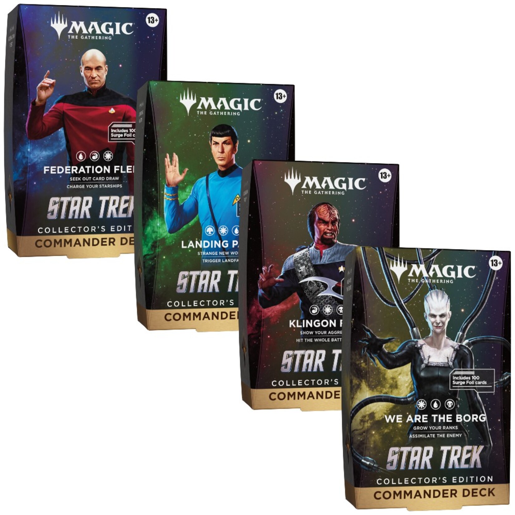 Wizards of the Coast Magic the Gathering Commander Deck Star Trek CASE