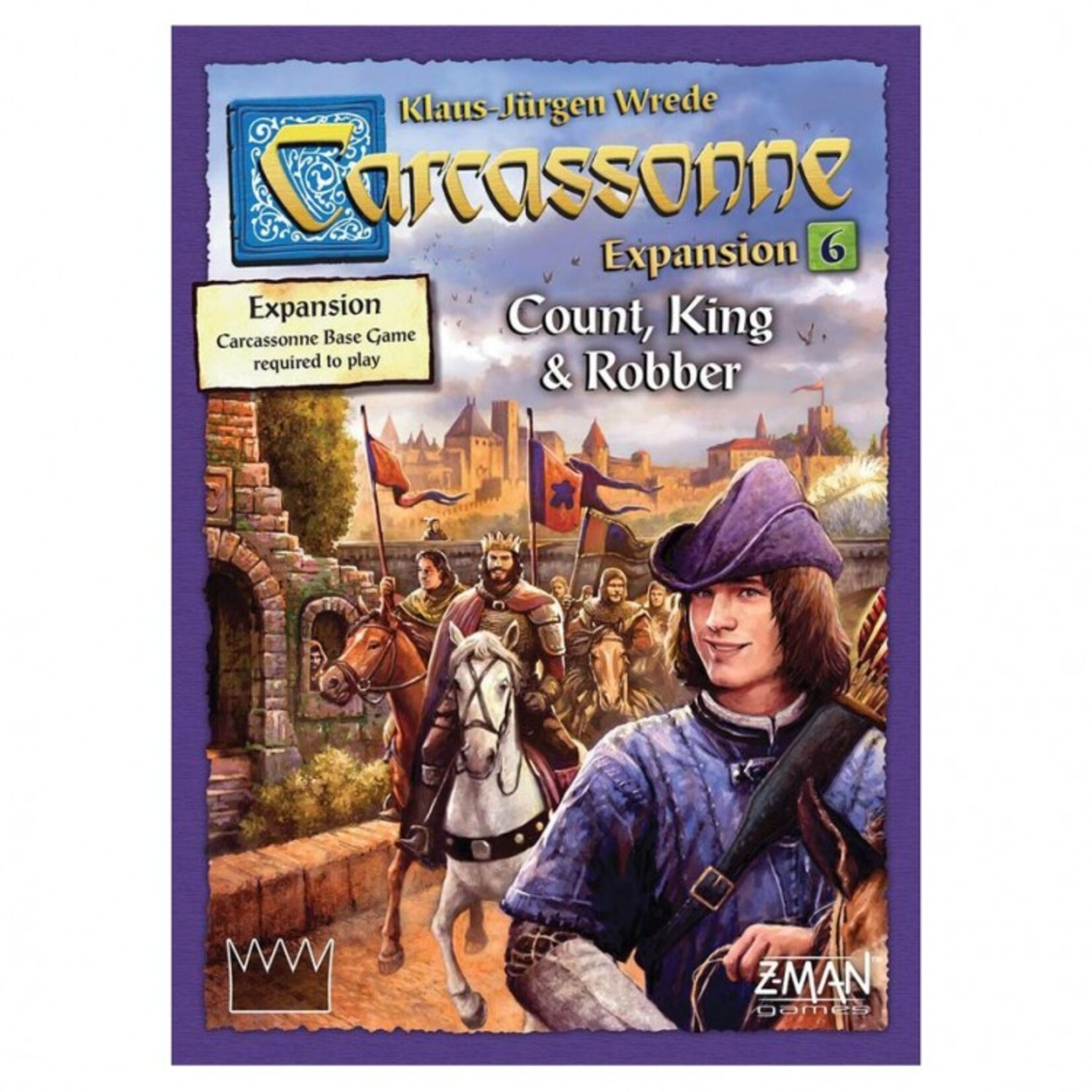 Z-Man Games Carcassonne Expansion 6 Count, King and Robber