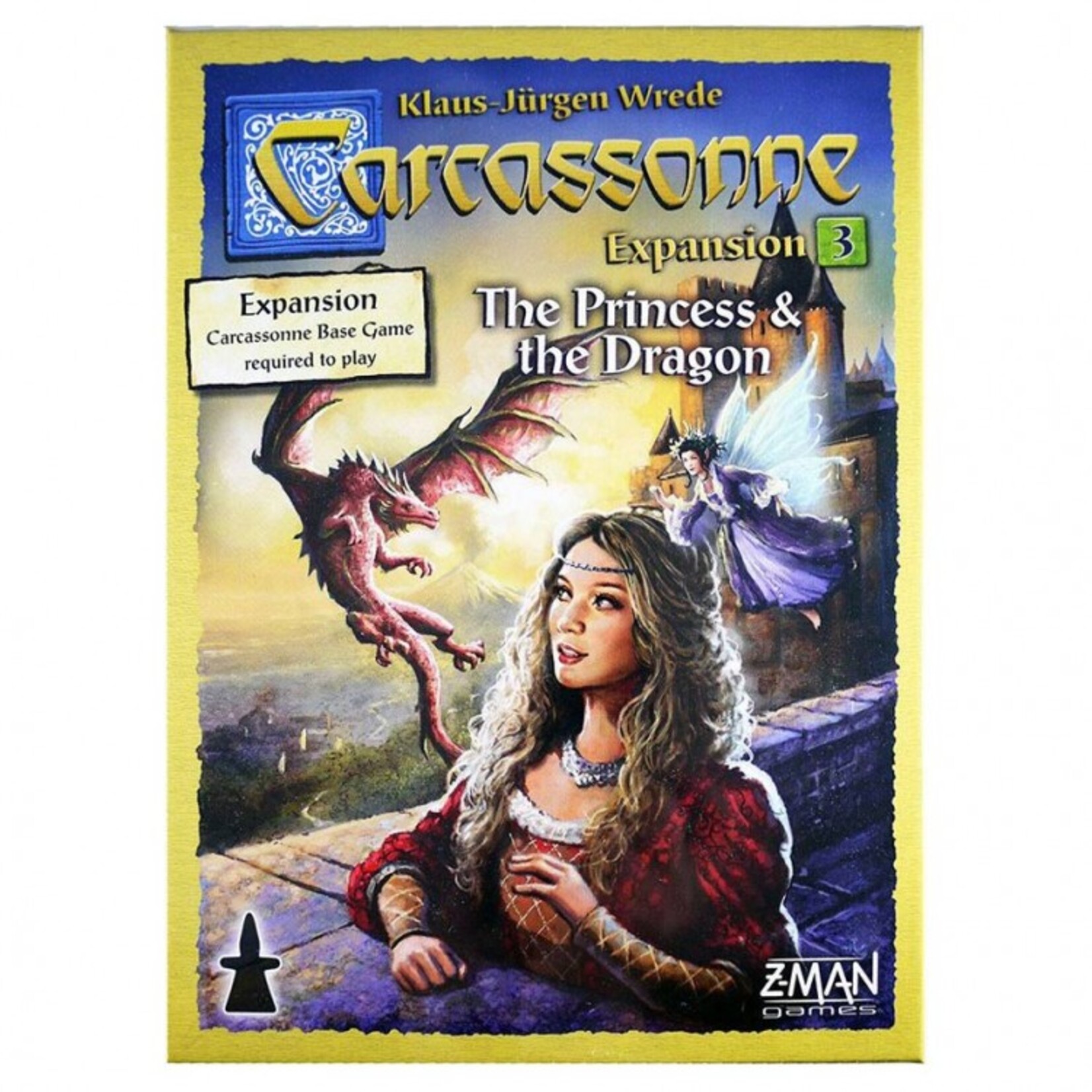 Z-Man Games Carcassonne Expansion 3 Princess and Dragon Expansion