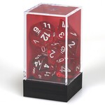Chessex Chessex Translucent Red with White Polyhedral 7 die set