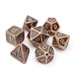 Die Hard Dice Die Hard Mythica Battleworn Copper Metal Polyhedral 7 die set