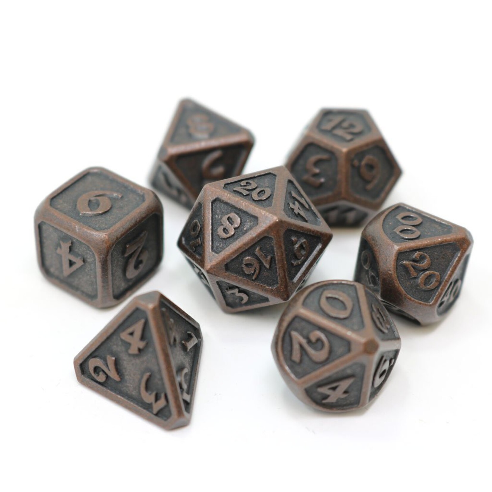 Die Hard Dice Die Hard Mythica Dark Copper Metal Polyhedral 7 die set