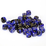 Chessex Chessex Gemini Black / Blue with Gold 12 mm d6 36 die set