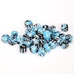 Chessex Chessex Gemini Black / Shell with white 12 mm d6 36 die set