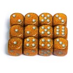 Chessex Chessex Glitter Gold with Silver 16 mm d6 12 die set