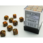 Chessex Chessex Glitter Gold with Silver 12 mm d6 36 die set