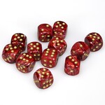 Chessex Chessex Vortex Burgundy with Gold 16 mm d6 12 die set