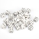 Chessex Chessex Opaque White with Black 12 mm d6 36 die set