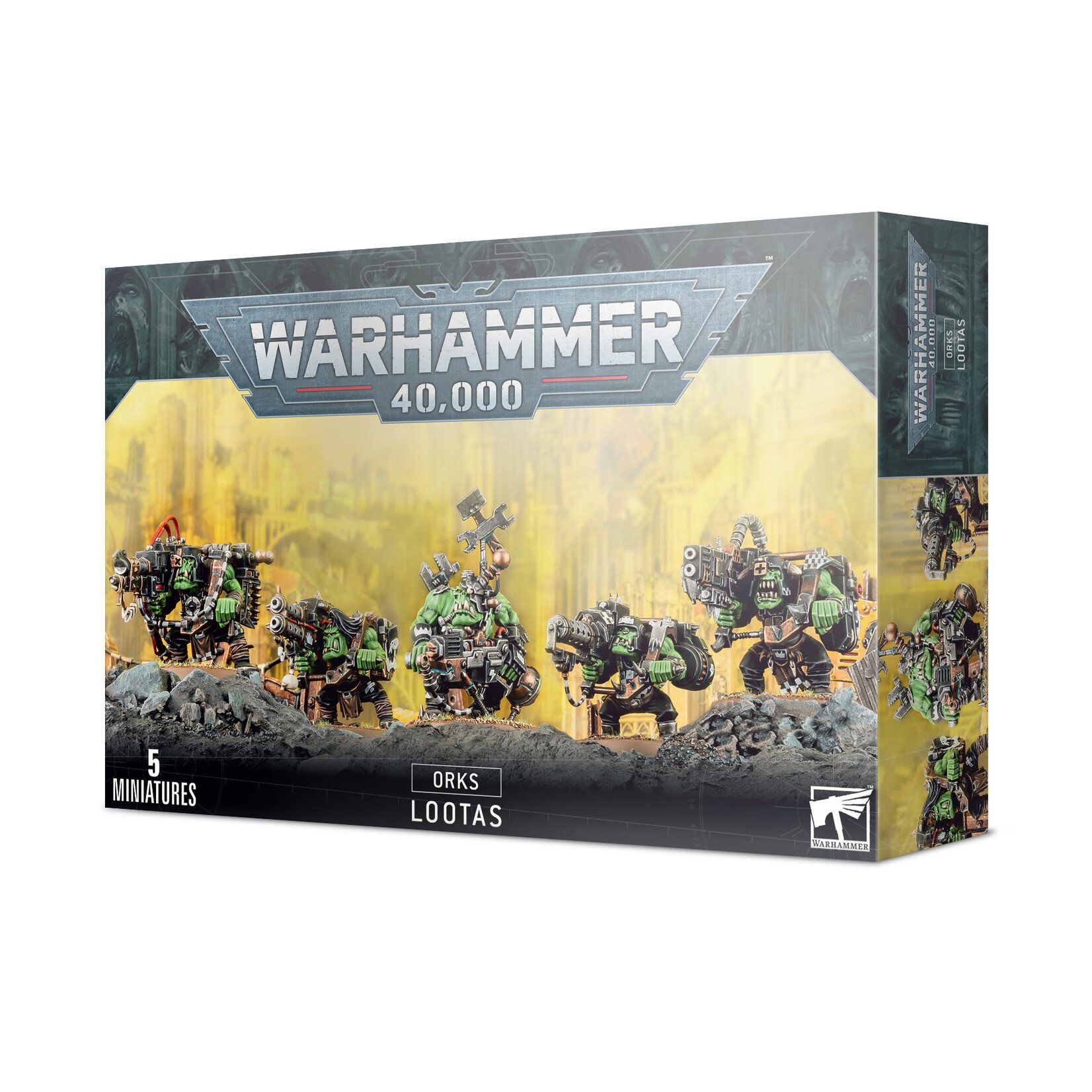 Games Workshop Warhammer 40k Xenos Orks Lootas and Burnas