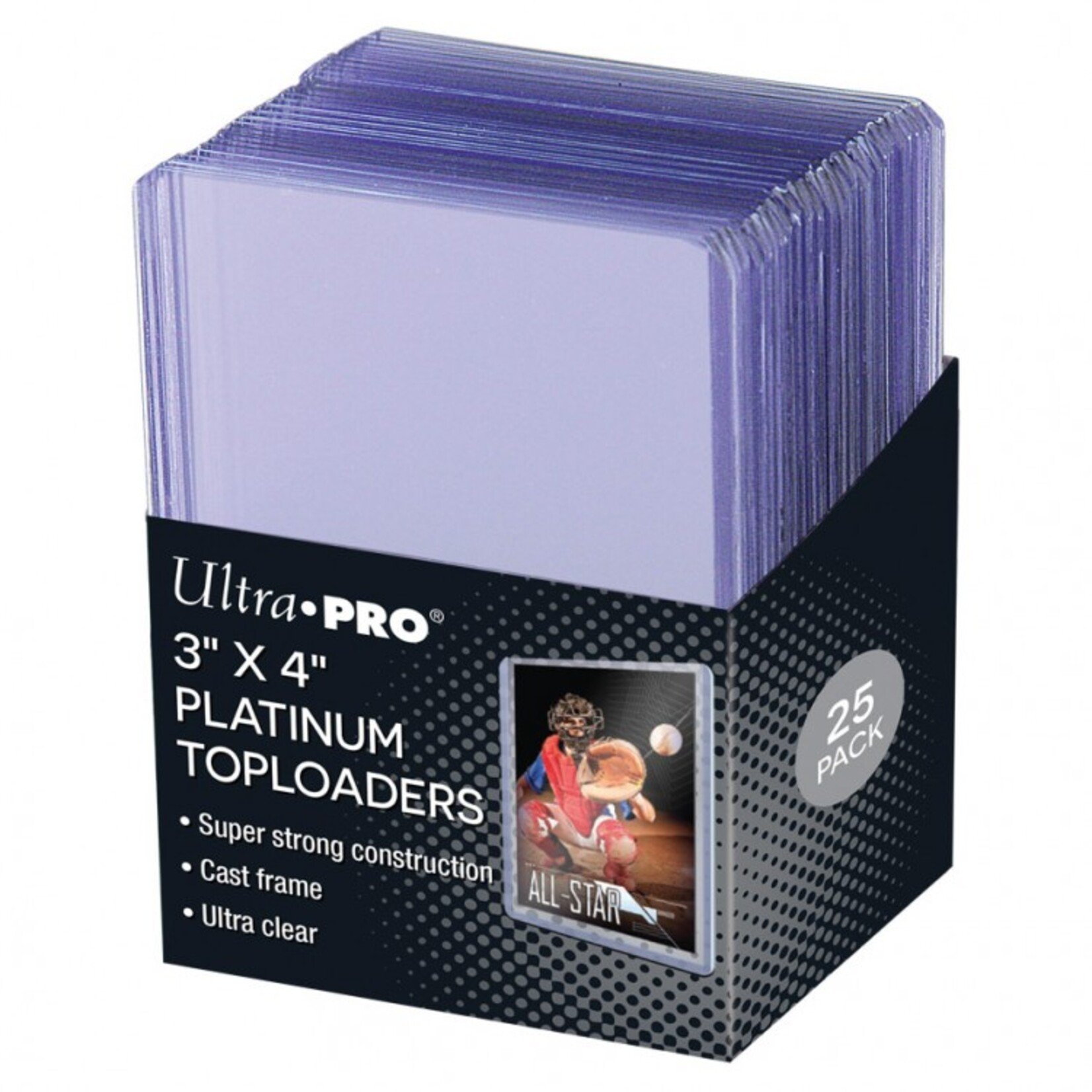 Ultra Pro Ultra Pro Platinum Top Loaders 3 x 4 in Ultra Clear 25 ct