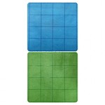 Chessex Chessex Megamat Reversible Blue Green 34.5 x 48 1 in Squares