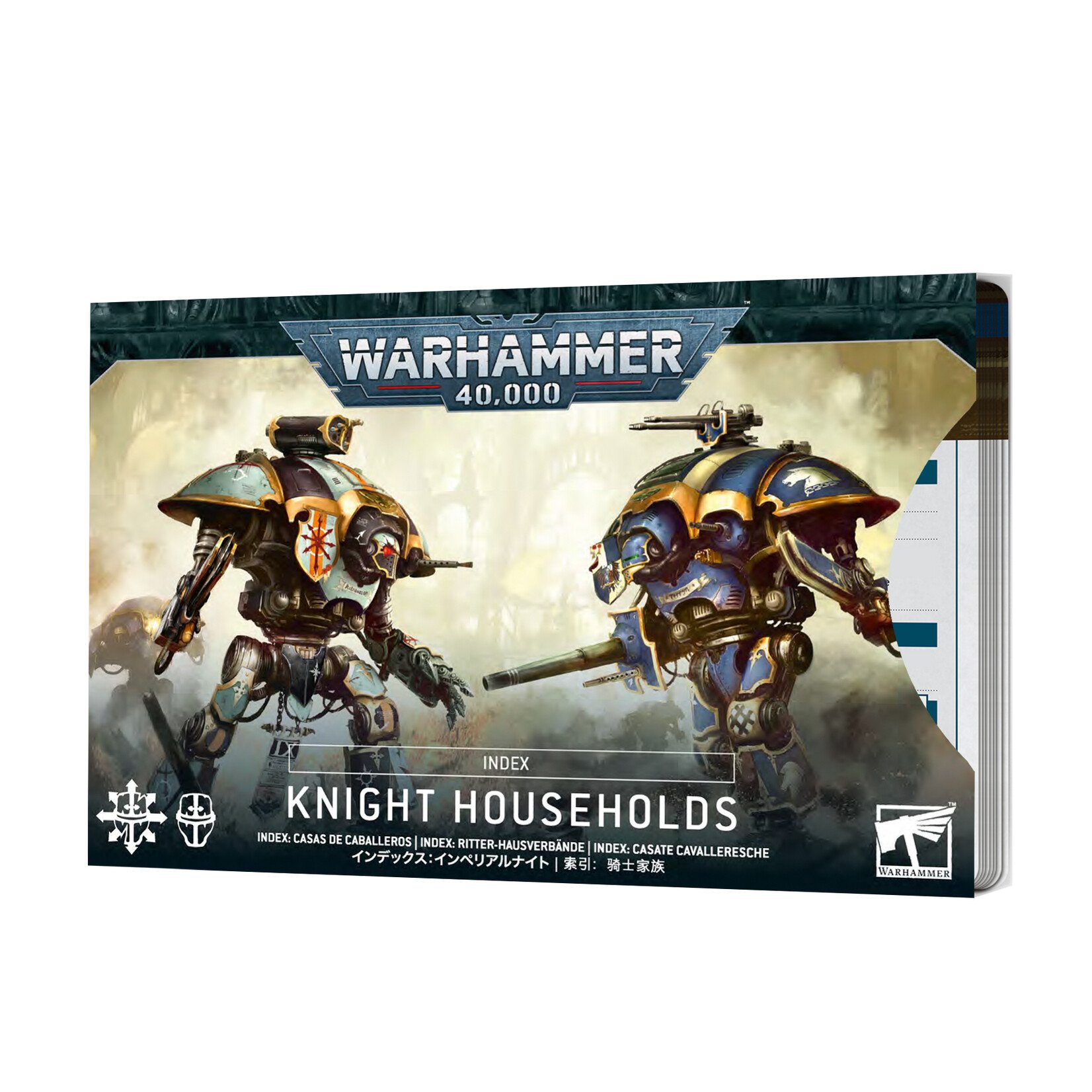 Games Workshop Warhammer 40k Index Cards 10E Imperium Knight Households