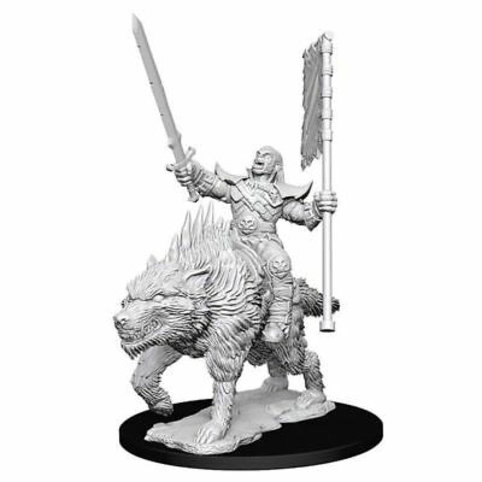 WizKids Pathfinder Deep Cuts Orc on Dire Wolf