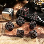 Dice Habit Dice Habit Reaper Blood and Iron Metal Enamel Polyhedral 7 die set
