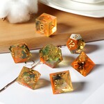Dice Habit Dice Habit Sharp Edge Autumn Polyhedral 7 die set