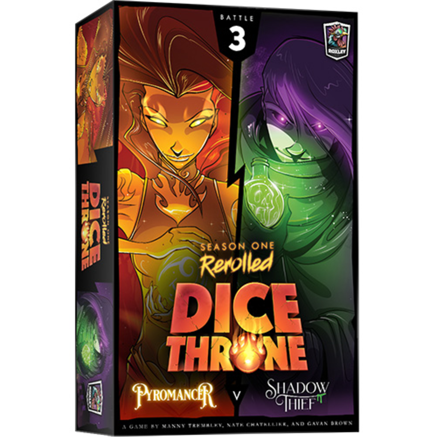 Roxley Games Dice Throne Season 1 RR - Pyromancer vs. Shadow Thief