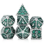 Dice Habit Dice Habit Reaper Green Metal Enamel Polyhedral 7 die set