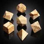 Dice Habit Dice Habit Gemstone Picture Jasper Polyhedral 7 die set