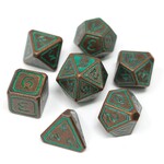 Die Hard Dice Die Hard Unearthed Sage Copper with Green Metal Polyhedral 7 die set