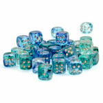 Chessex Chessex Nebula Oceanic with Gold Luminary 12 mm d6 36 die set