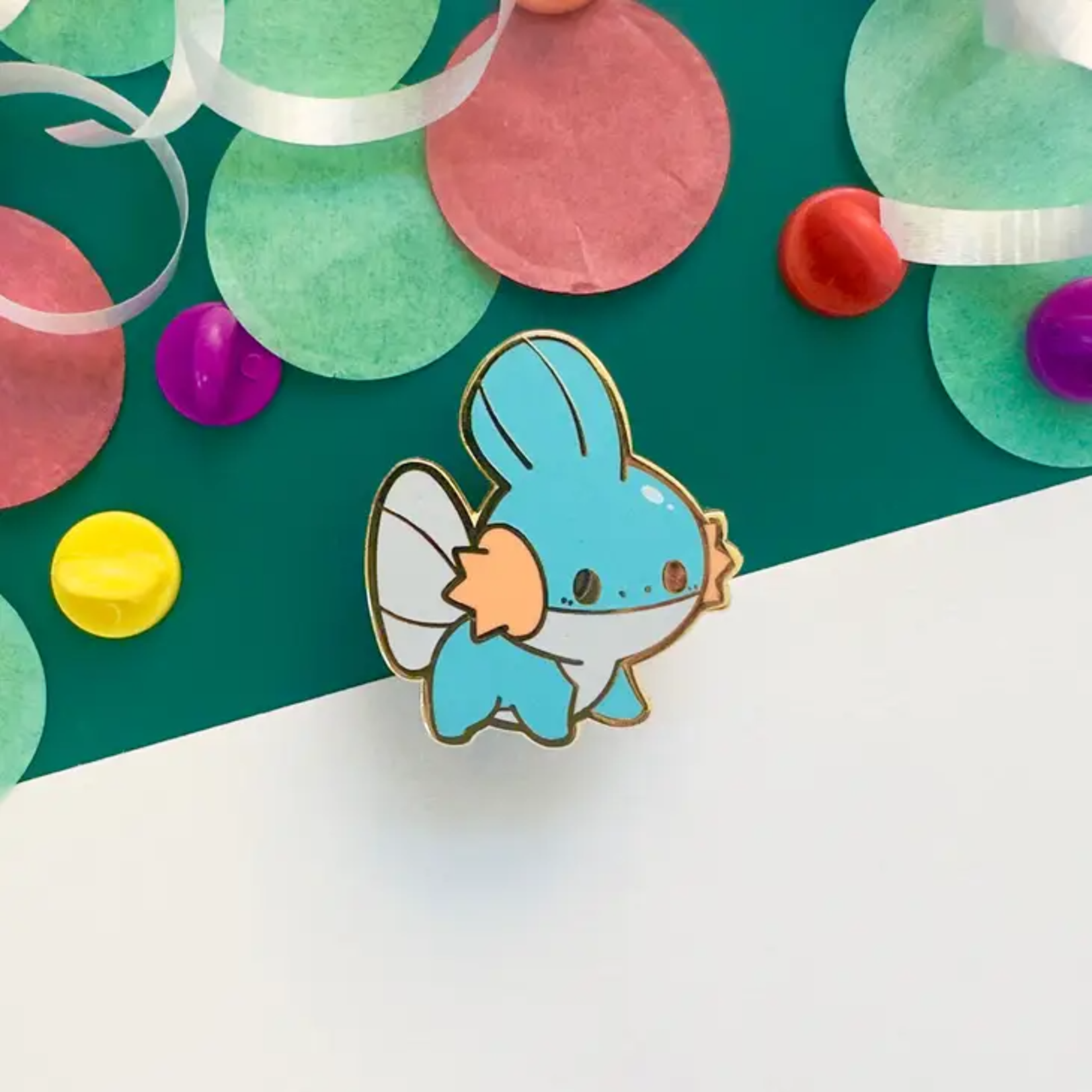 HeyyoJojo Pokemon Mudkip Party Friend Enamel Pin