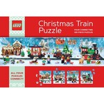 Galison 4 x 100 pc Puzzle LEGO Christmas Train