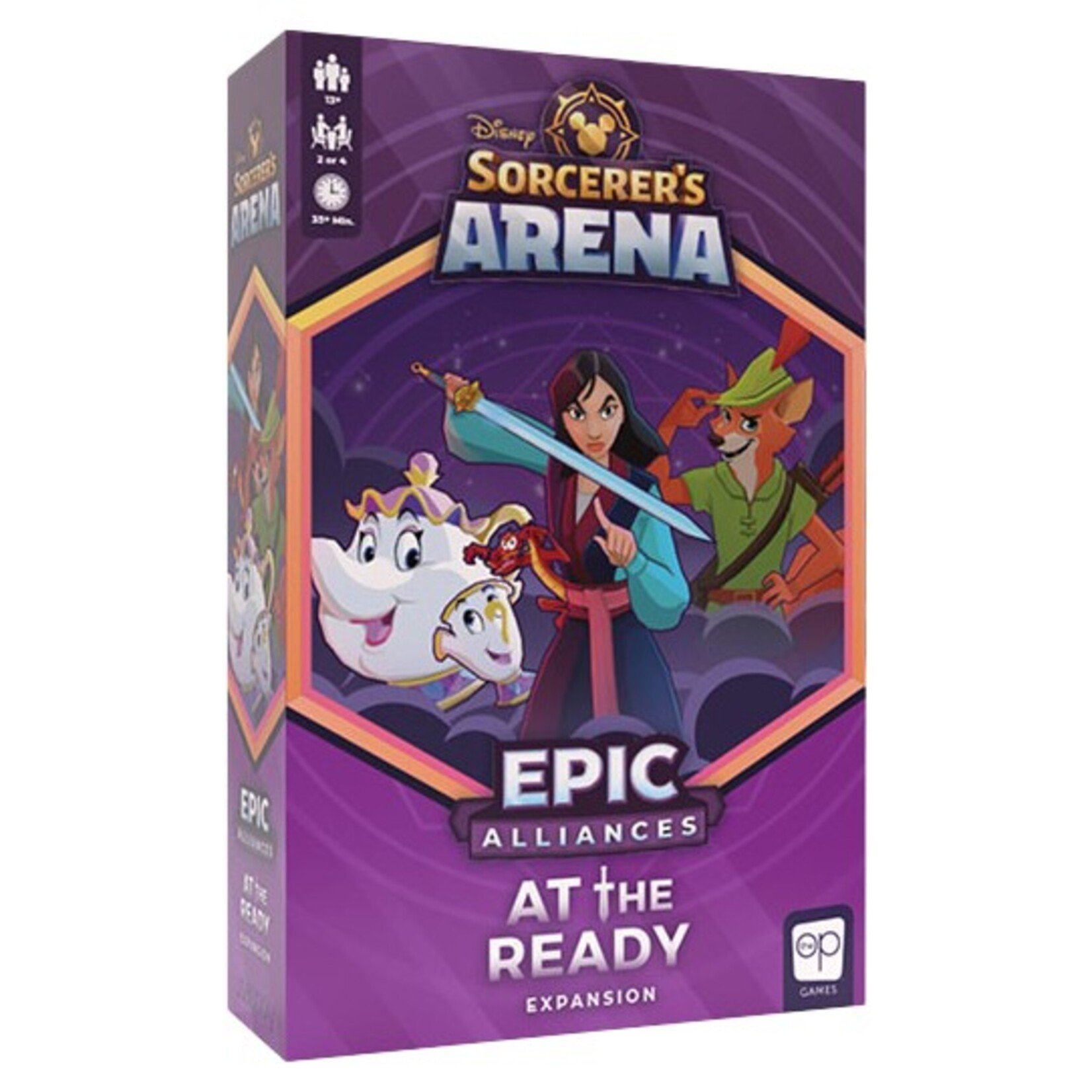 USAopoly Disney Sorcerer's Arena Epic Alliances At The Ready