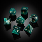 Dice Habit Dice Habit Gemstone Green Cat's Eye Synthetic Polyhedral 7 die set