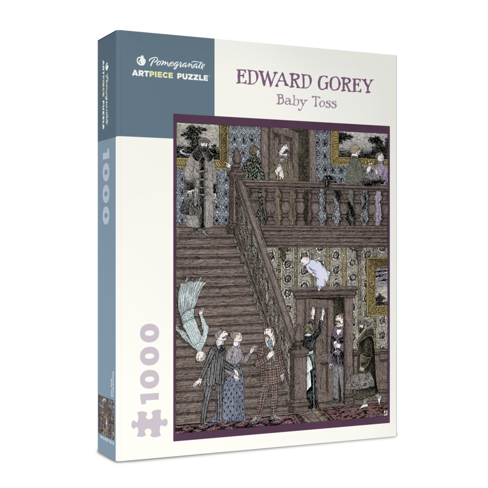 Pomegranate Communications 1000 pc Puzzle Edward Gorey Baby Toss