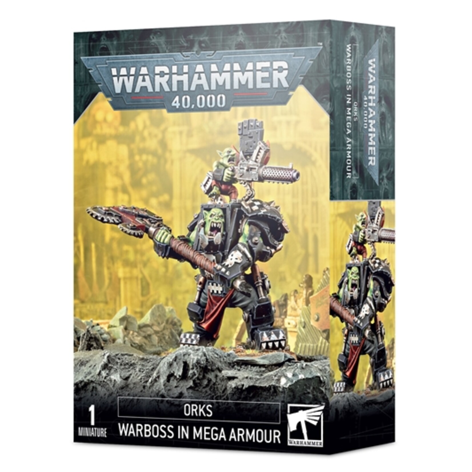 Games Workshop Warhammer 40k Xenos Orks Warboss in Mega Armour