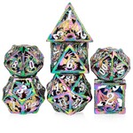 Dice Habit Dice Habit Hollow Dice Set Dragon Iridescence Polyhedral 7 die set