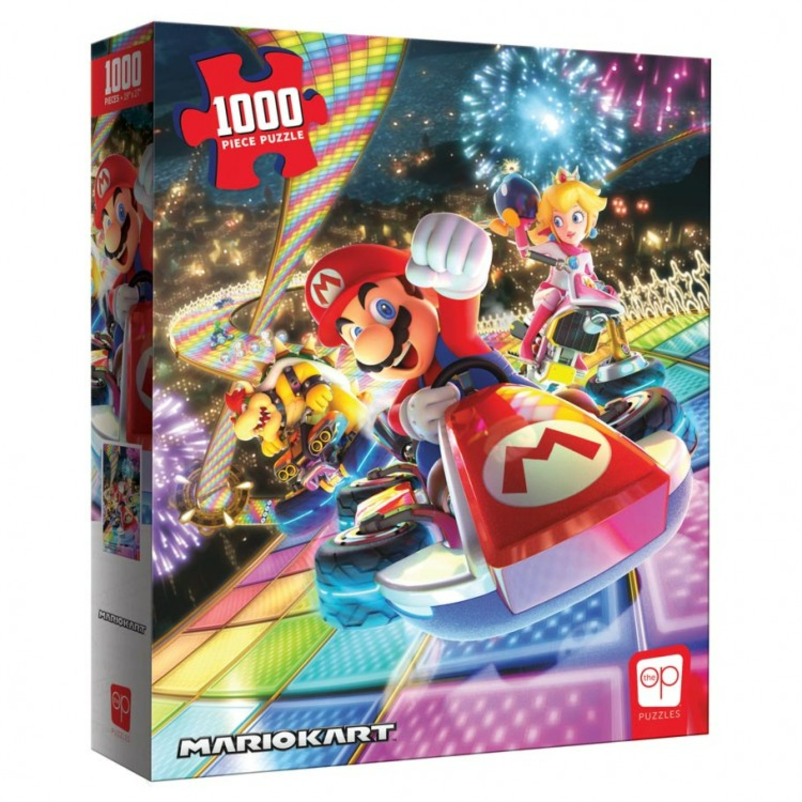 USAopoly 1000 pc Puzzle Mario Kart Rainbow Road