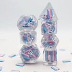 Foam Brain Games Transgender Flag RPG Dice 7 die set