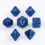 Die Hard Dice Die Hard Mages Guild Illusion Blue Metal Polyhedral 7 die set