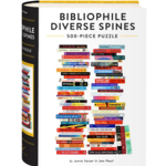 Chronicle Books 500 pc Puzzle Bibliophile Diverse Spines