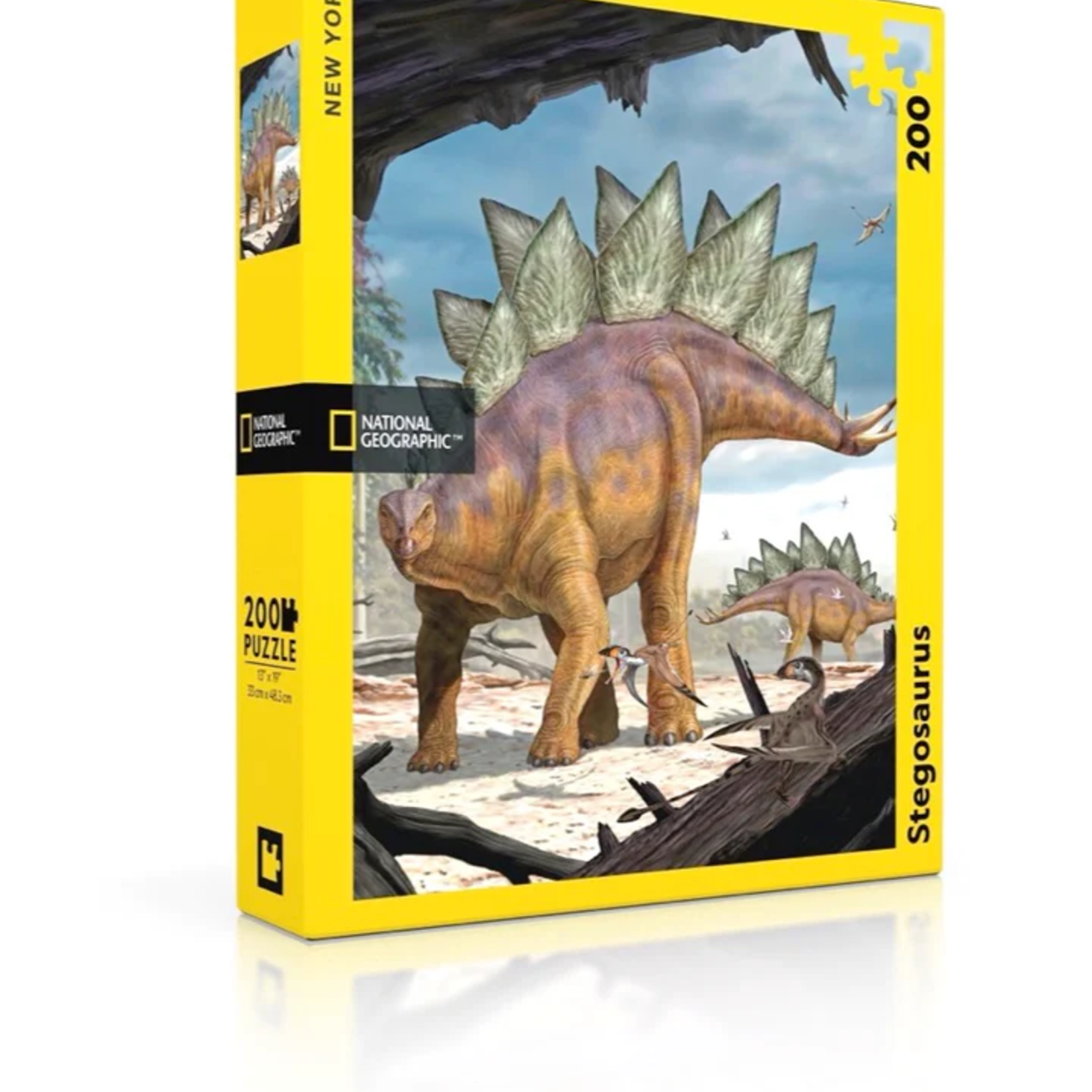 New York Puzzle Company 200 pc Puzzle National Geographic Stegosaurus