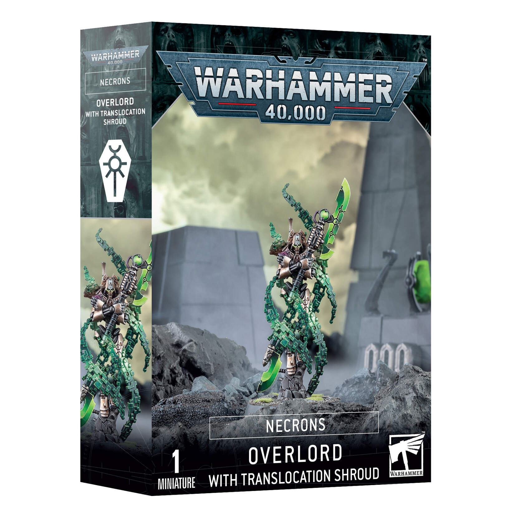 Games Workshop Warhammer 40k Xenos Necrons Overlord with Translocation Shroud