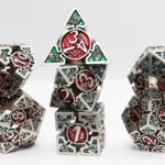 Foam Brain Games Oculus Bewildered Metal RPG dice 7 die set