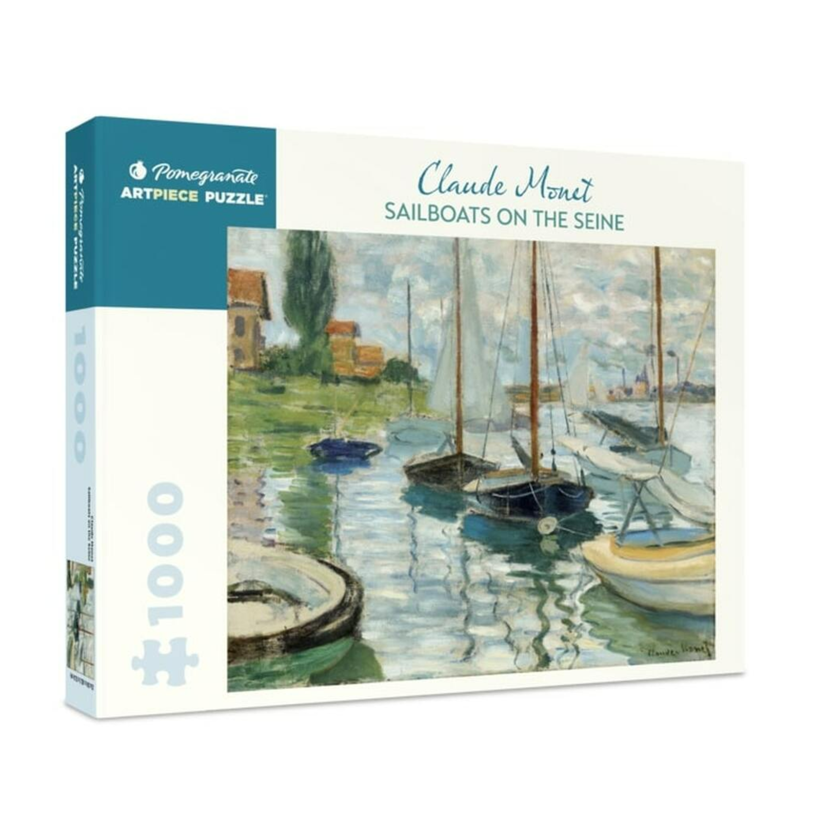 Pomegranate Communications 1000 pc Puzzle Claude Monet Sailboats on the Seine