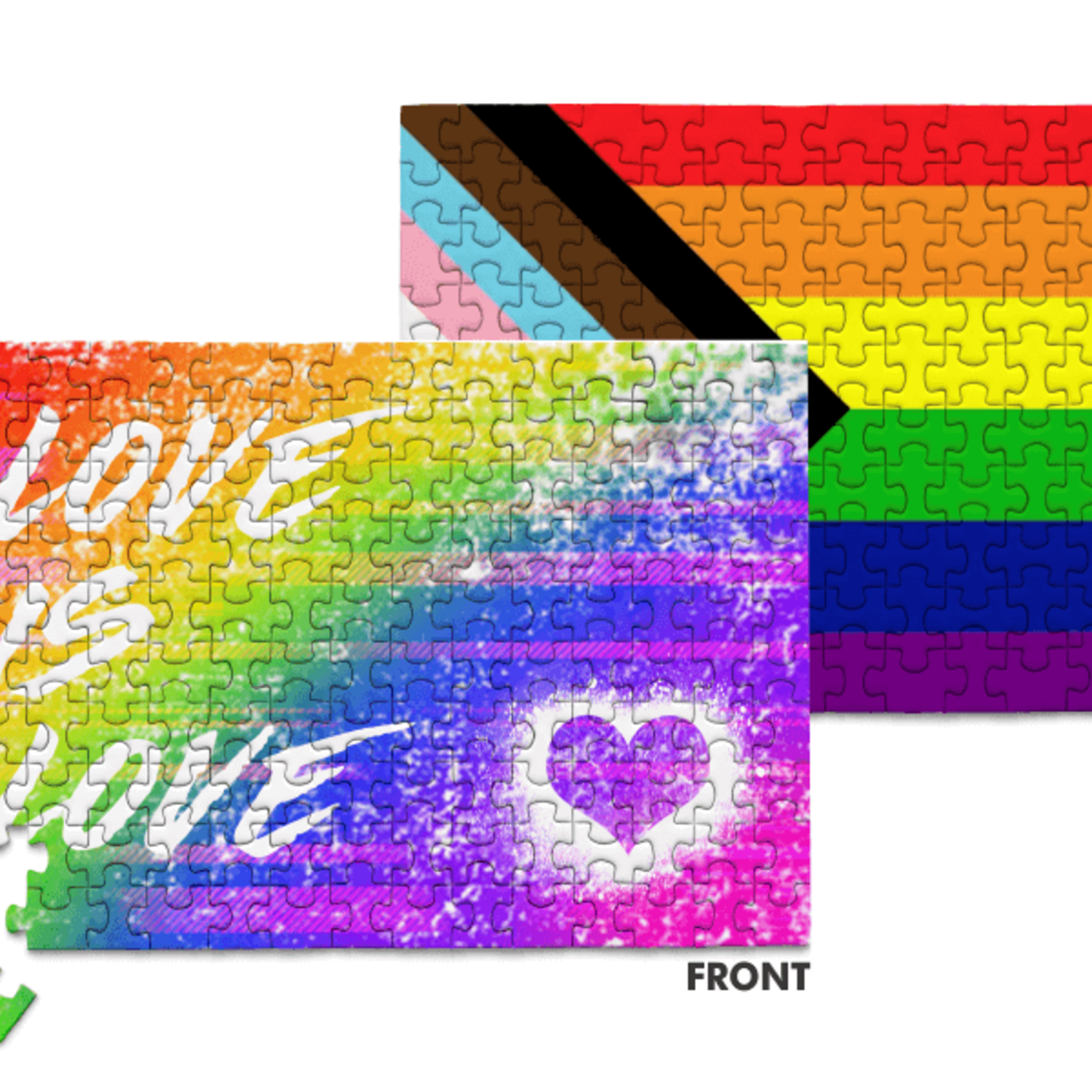 Micro Puzzles Micro Puzzles Love is Love Double Sided Pride Puzzle