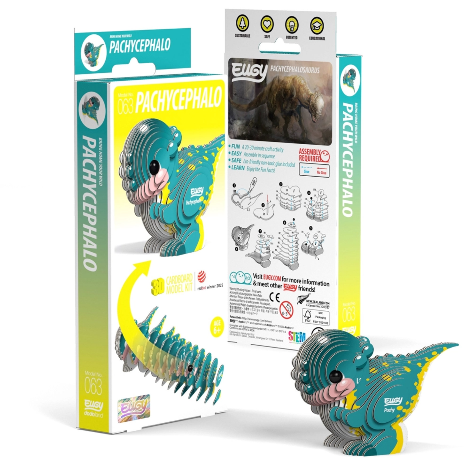 Safari Ltd Eugy 3D Puzzle Pachycephalo