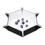Forged Hexagon Snap Folding Dice Tray White
