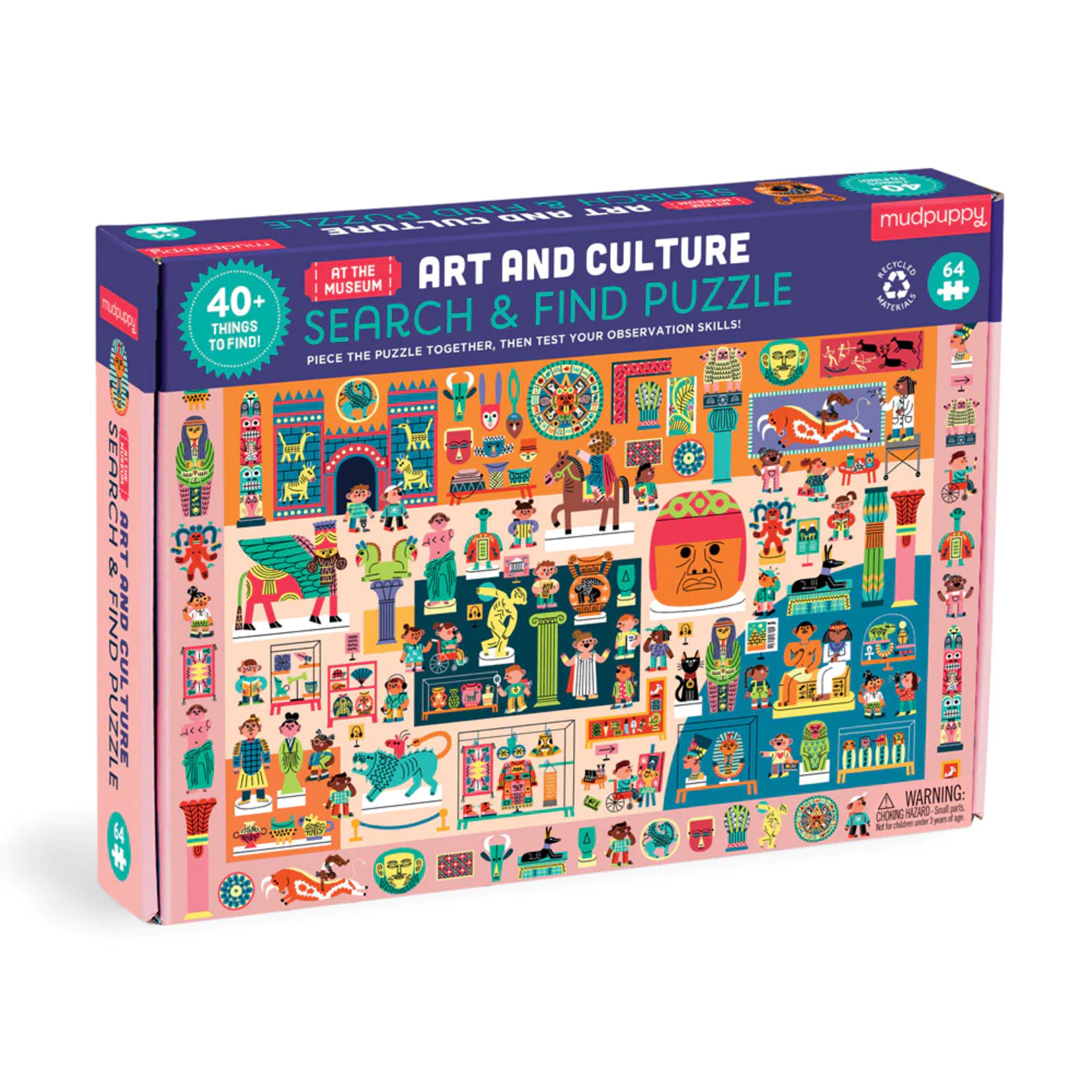 Mudpuppy 64 pc Puzzle Art and Culture At the Museum Search and Find